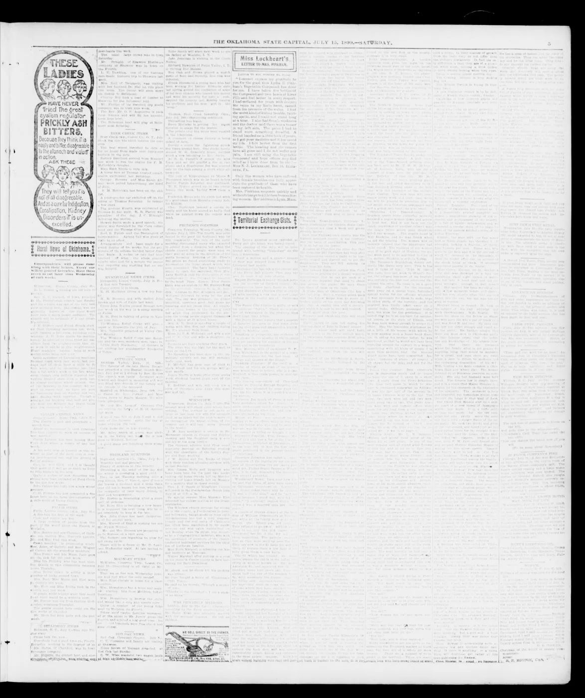 The Weekly Oklahoma State Capital., 1899-07-15, page 5