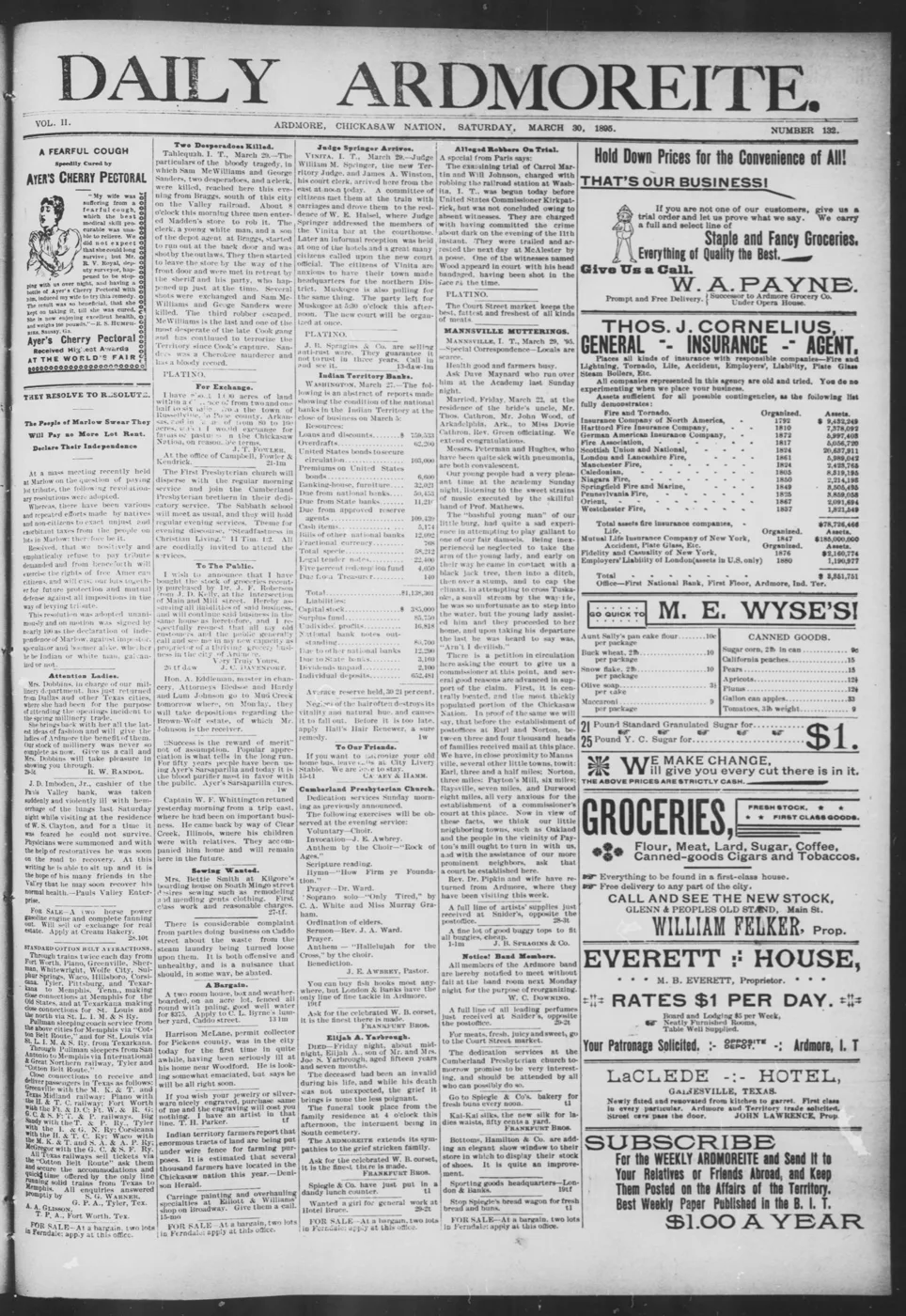 Daily Ardmoreite., 1895-03-30, page 1