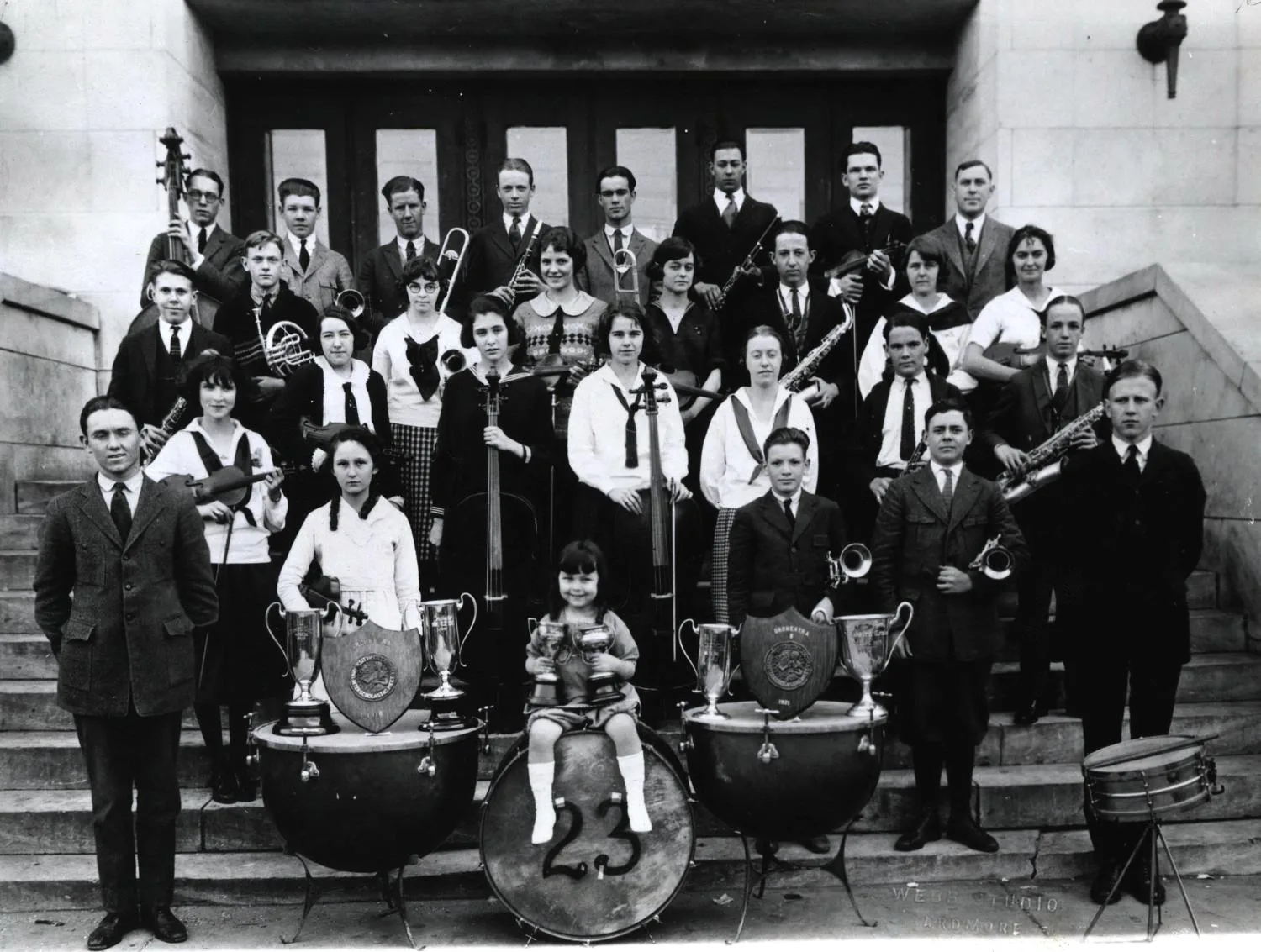 Ardmore High School orchestra, 1923.