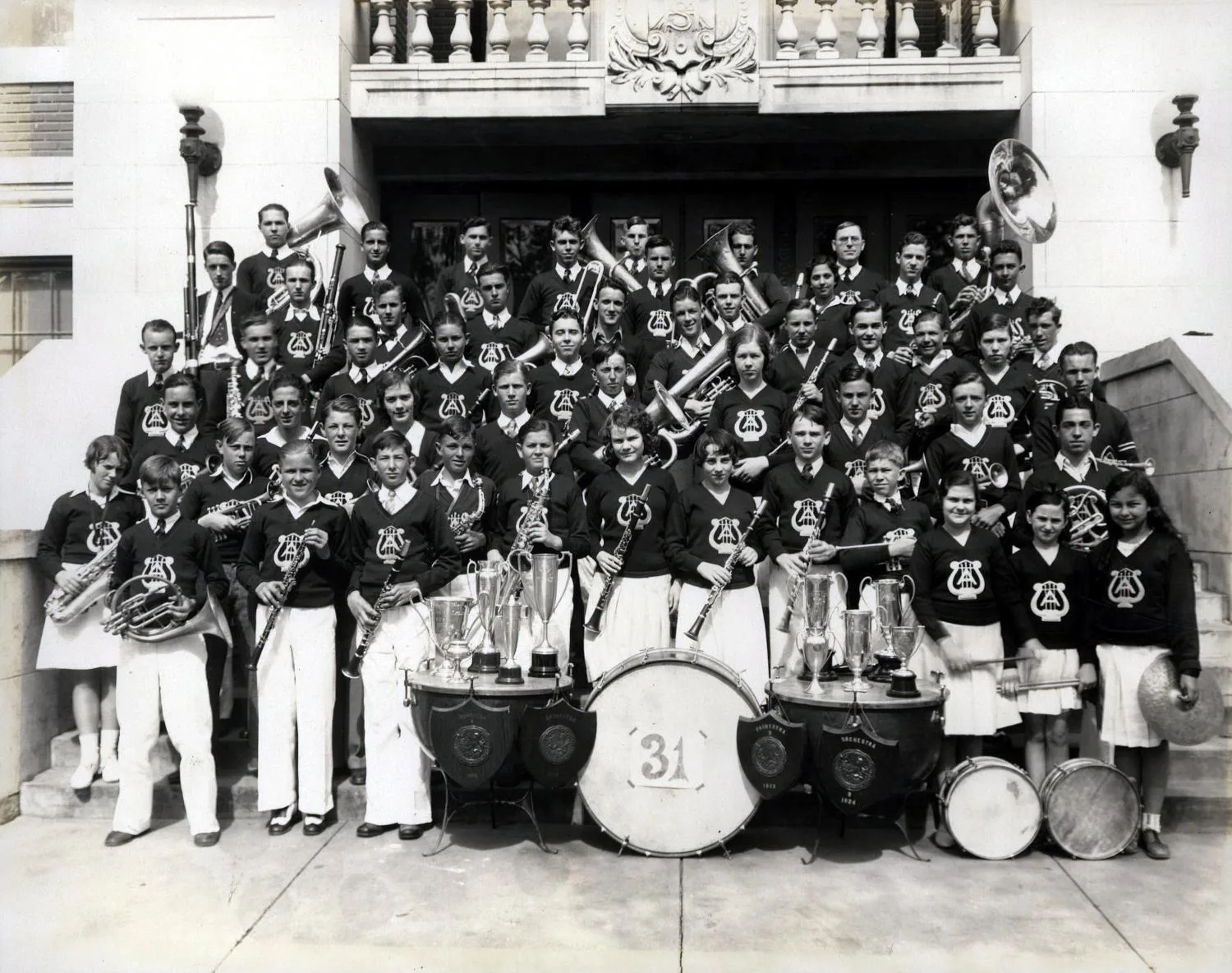 "Pride of Ardmore" band, 1931.