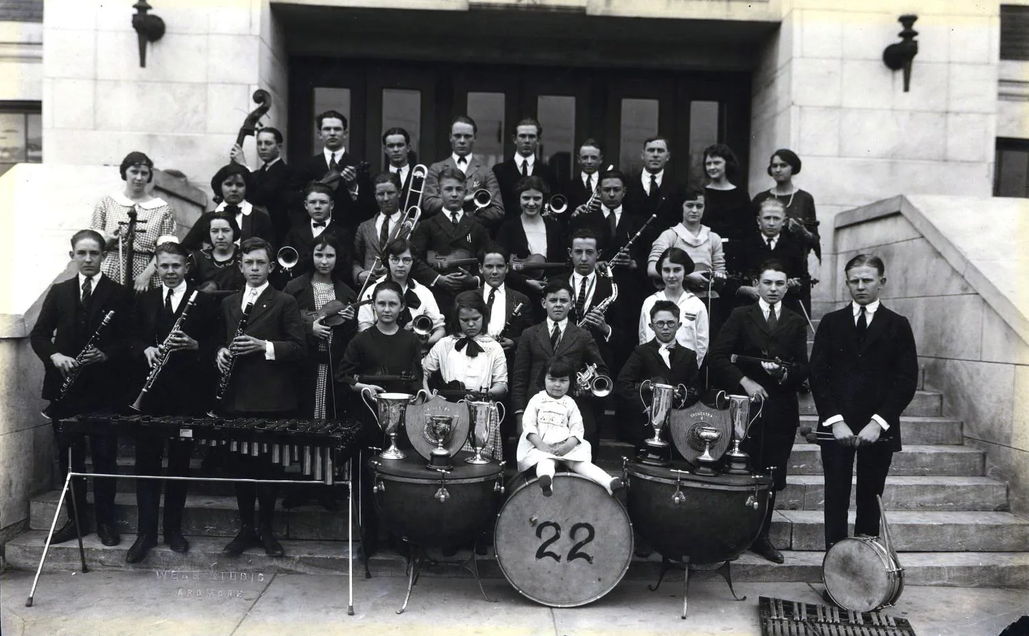 Ardmore High School orchestra, 1922.
