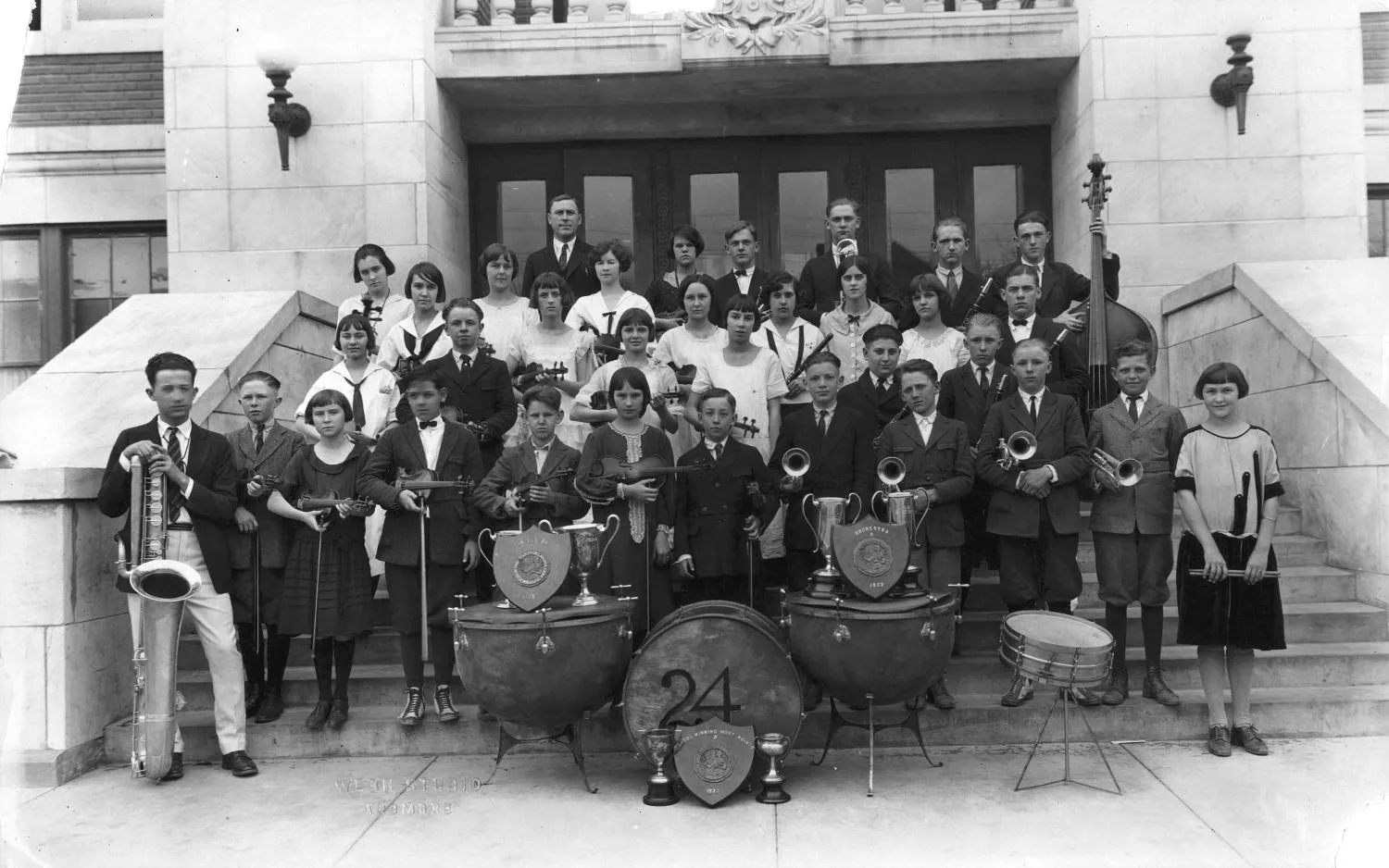 Ardmore High School orchestra, 1924.