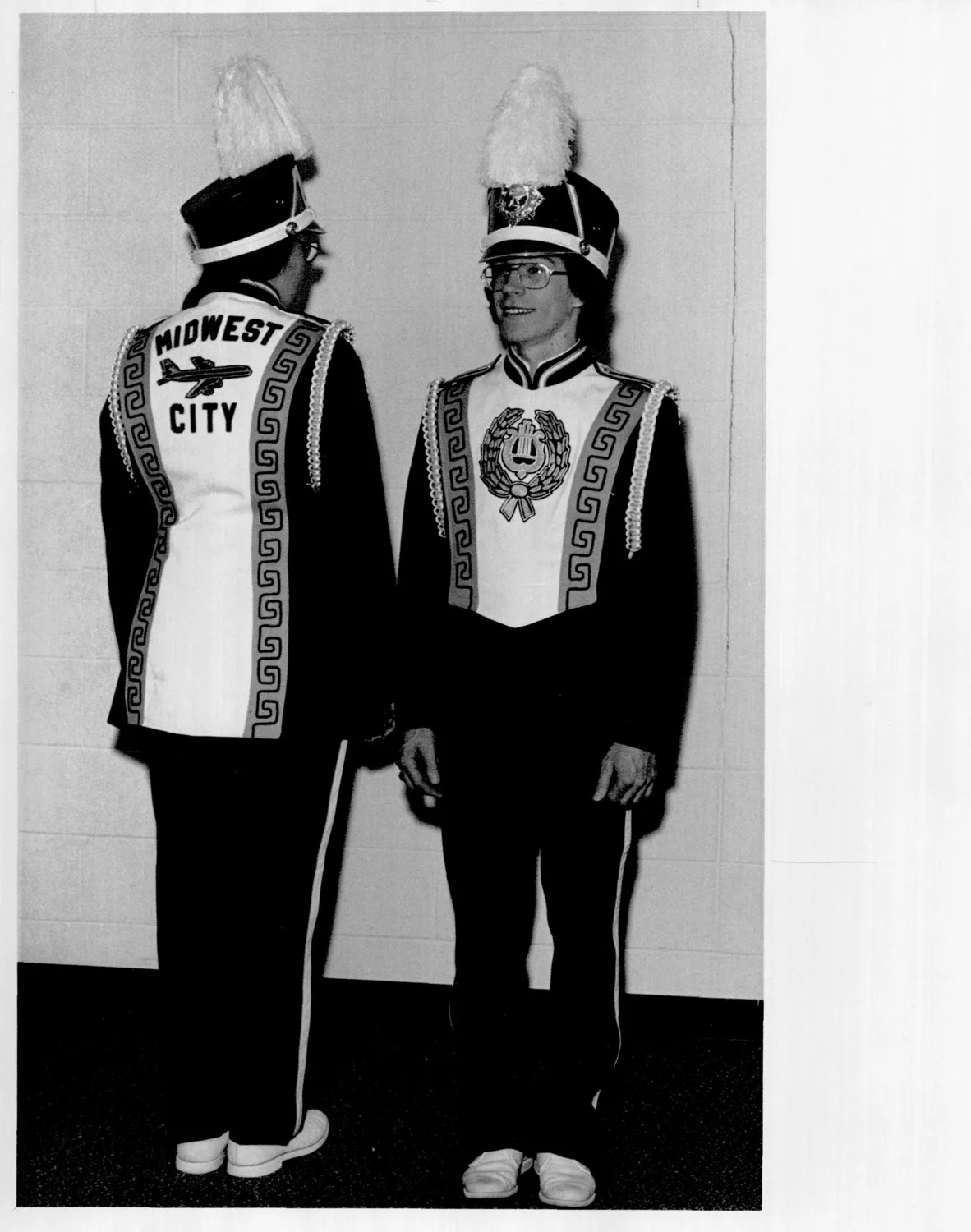 Mid Del. Schools Midwest City High / Band / New and Old Uniforms & Misc Art, 1974.