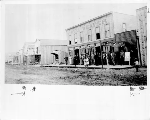 "Oklahoma City ( Historical Pho-tos ), Okla City on April 22, 1889, Okla Station, OKC, May 2, 1889, near the Santa Fe Tracks, looking west on Calif. Ave. CA. McNabb Flour & Feed Store, Church and Harrah Early OKC, OKC Early Opera House, OKC First Orchestra Feed and Coal Store, OKC Street Market, ""Kirmis"", OKC First Play".