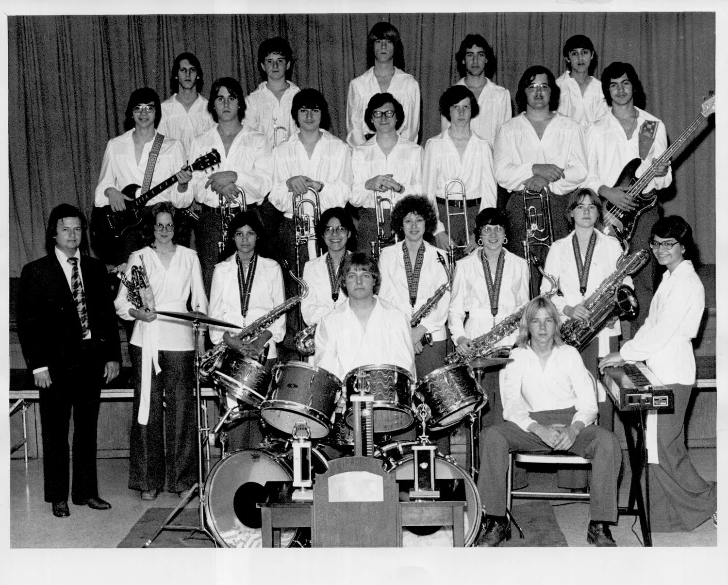 Schools / City / Mt. St. Mary's Cheerleaders 1976 1975 Key Club Homecoming.