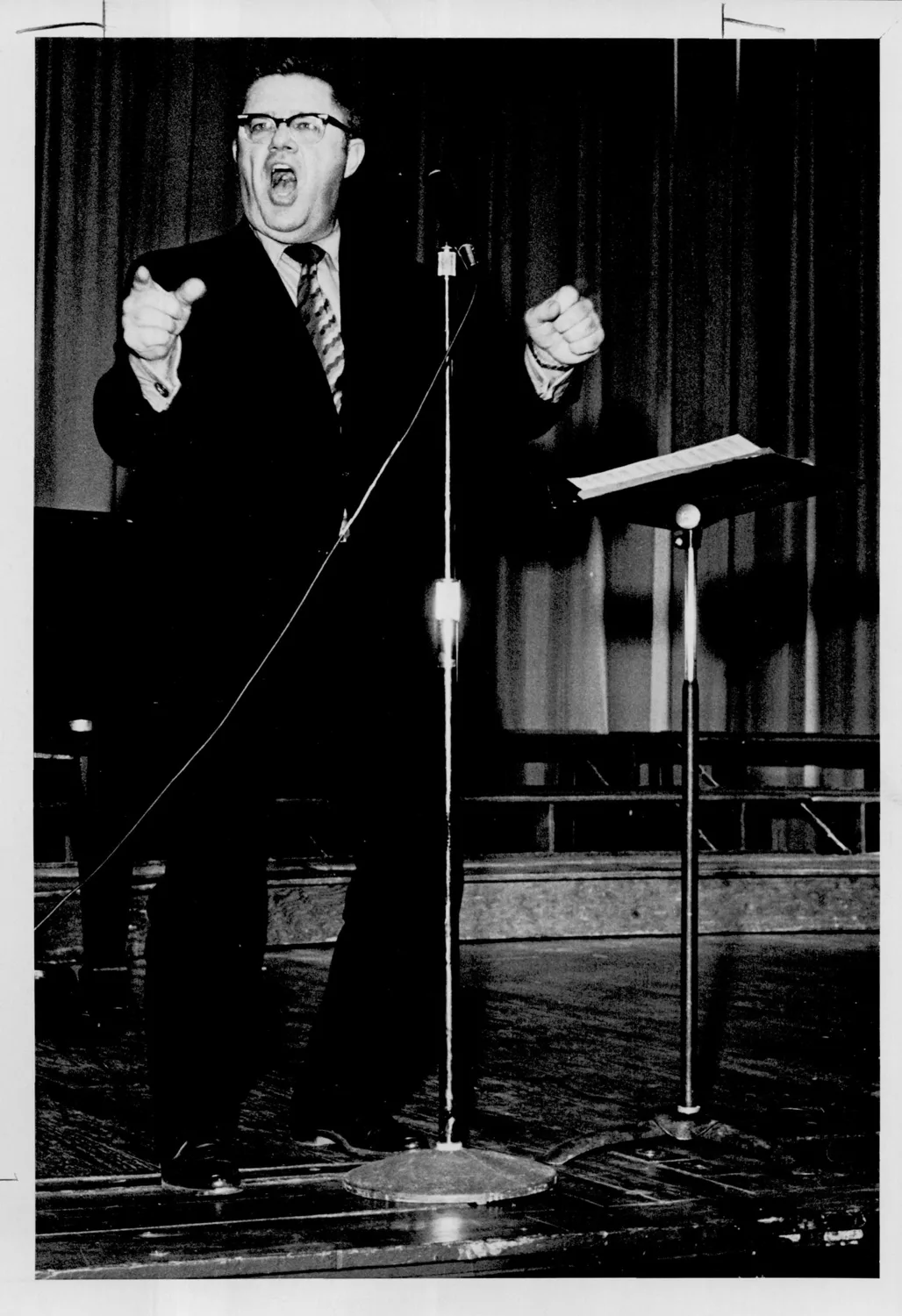 "Photograph of; Dr. William J. Reynolds, Nashville, Tenn. Music Editor of ""The Church Musician""".