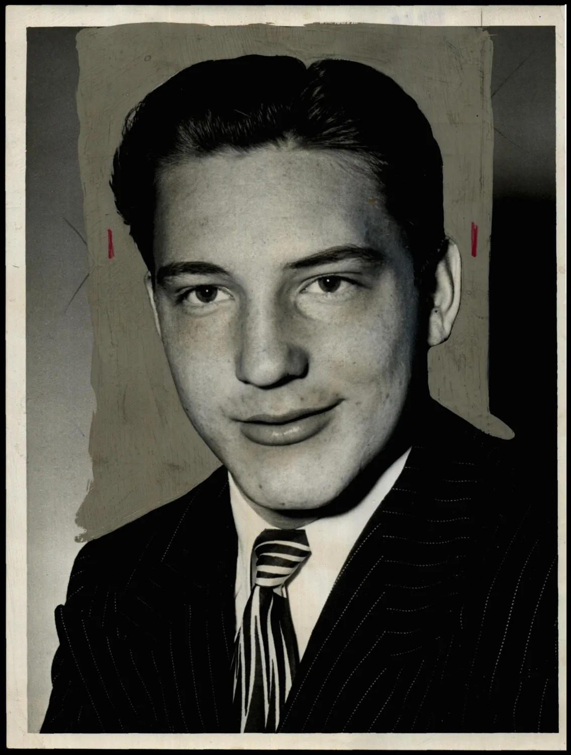Photograph used for a story in the Daily Oklahoman newspaper. Caption: "Jerry Mackey, a student of Jewel Major Roche, will present a piano recital at Chickasha Friday under the auspices of the Chickasha MacDowell Club of Allied Arts."