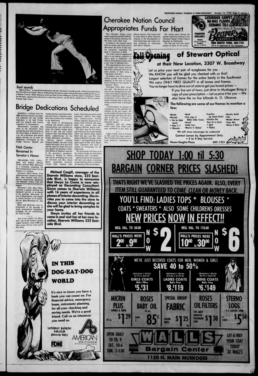 Muskogee Sunday Phoenix Jokers Y-ilde notice